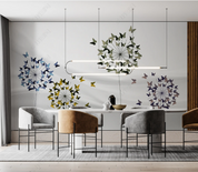 3D Stereoscopic Butterfly Dandelion Wall Mural Wallpaper YXL 241- Jess Art Decoration
