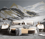 3D Abstract Snow Mountain Wall Mural Wallpaper YXL 242- Jess Art Decoration
