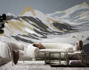 3D Abstract Snow Mountain Wall Mural Wallpaper YXL 242- Jess Art Decoration