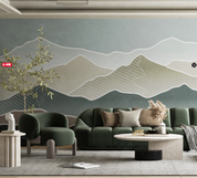 3D Abstract Mountain Line Wall Mural Wallpaper YXL 256- Jess Art Decoration