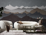 3D Abstract Mountain Gray Wall Mural Wallpaper YXL 262- Jess Art Decoration