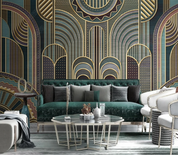 3D Architecture Relief Line Ellipse Wall Mural Wallpaper YXL 237- Jess Art Decoration