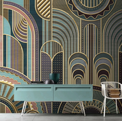 3D Architecture Relief Line Ellipse Wall Mural Wallpaper YXL 237- Jess Art Decoration