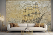 3D Oil Painting Sailing Mosaic Ocean Wall Mural Wallpaper YXL 385- Jess Art Decoration