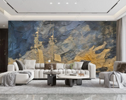 3D Oil Painting Sailing Golden Ocean Wall Mural Wallpaper YXL 389- Jess Art Decoration