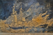 3D Oil Painting Sailing Golden Ocean Wall Mural Wallpaper YXL 389- Jess Art Decoration