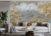3D Art Mountain Tree Relief Fog Line Wall Mural Wallpaper YXL 394- Jess Art Decoration