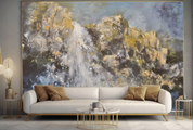 3D Oil painting Falls Mountain Wall Mural Wallpaper YXL 414- Jess Art Decoration