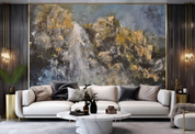 3D Oil painting Falls Mountain Wall Mural Wallpaper YXL 414- Jess Art Decoration