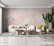 3D Marbling Pink Ripple Sandstone Wall Mural Wallpaper YXL 1968