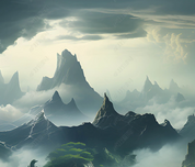 3D Scenery Mountain Bird Cloud Grassland Wall Mural Wallpaper YXL 1992