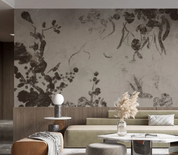 3D Abstract Leaf Gray Bird Wall Mural Wallpaper YXL 2025