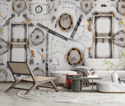 3D Abstract Line Hallway Hallway Wall Mural Wallpaper YXL 2029