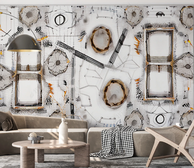 3D Abstract Line Hallway Hallway Wall Mural Wallpaper YXL 2029