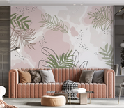 3D Selva Leaf Plant Green  Wall Mural Wallpaper YXL 2062