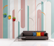 3D Geometric Line Ellipse Wall Mural Wallpaper YXL 2081