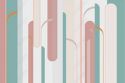 3D Geometric Line Ellipse Wall Mural Wallpaper YXL 2081