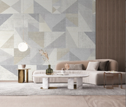 3D Geometric Rectangle Triangle Wall Mural Wallpaper YXL 2112