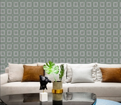 3D Geometric Square Gray Wall Mural Wallpaper YXL 2125