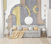 3D Geometric Ellipse Round Rectangle Wall Mural Wallpaper YXL 2185