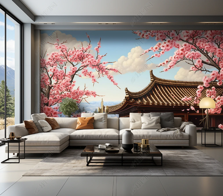 3D Watercolor Forest Fog Green Bamboo Wallpaper Wall Mural Wall Decor Wall Art Wall Sticker Remoable Wallpaper LQH 290