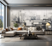 3D Abstract Artistic Gray Pattern Wallpaper Wall Mural Wall Decor Wall Art Wall Sticker Remoable Wallpaper LQH 317