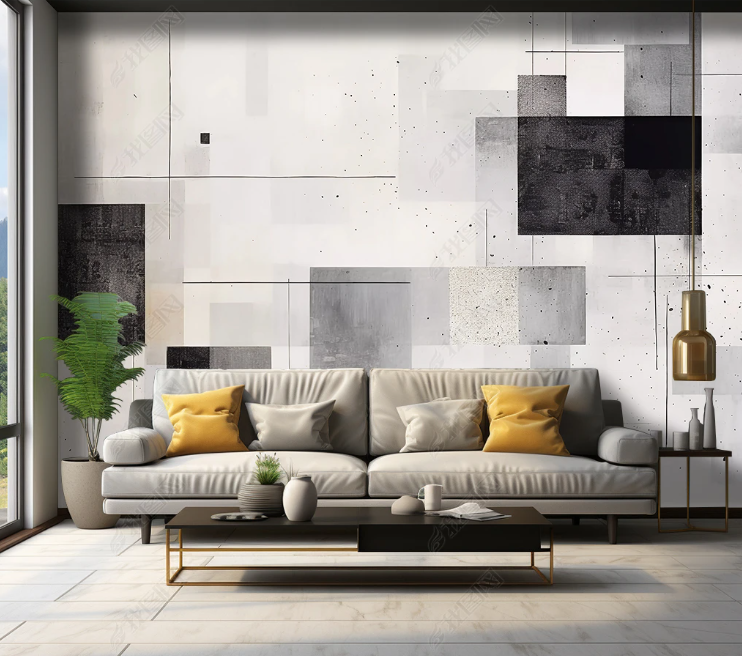 3D Abstract Artistic Gray Pattern Wallpaper Wall Mural Wall Decor Wall Art Wall Sticker Remoable Wallpaper LQH 319