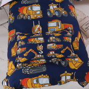 3D Loader Excavator Technical Vehicle Quilt Cover Set Bedding Set Duvet Cover Pillowcase 344- Jess Art Decoration