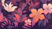 3D Floral Leaf Colours Magnolia Flower Wall Mural Wallpaper YXL 1803