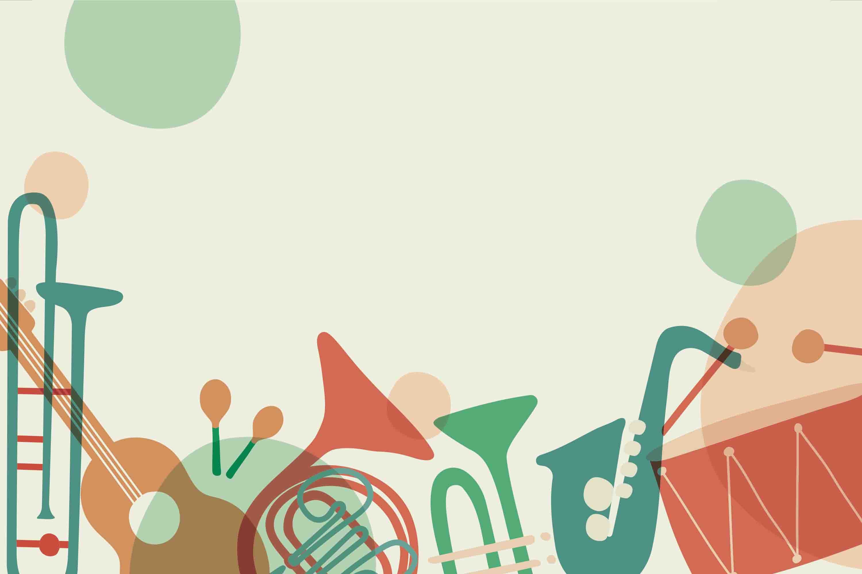 3D Abstract Guitar Musical Instruments Drum Wall Mural Wallpaper YXL 27- Jess Art Decoration