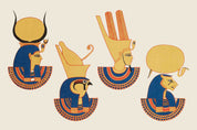3D Ancient Egypt Background Egyptian Hieroglyphics Symbols Wallpaper Wall Mural Wall Decor Wall Art Wall Sticker Remoable Wallpaper LQH 3