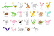 3D Childcare Nursery School Cartoon Kids Animals Letters Wall Mural Wallpaper JN 65