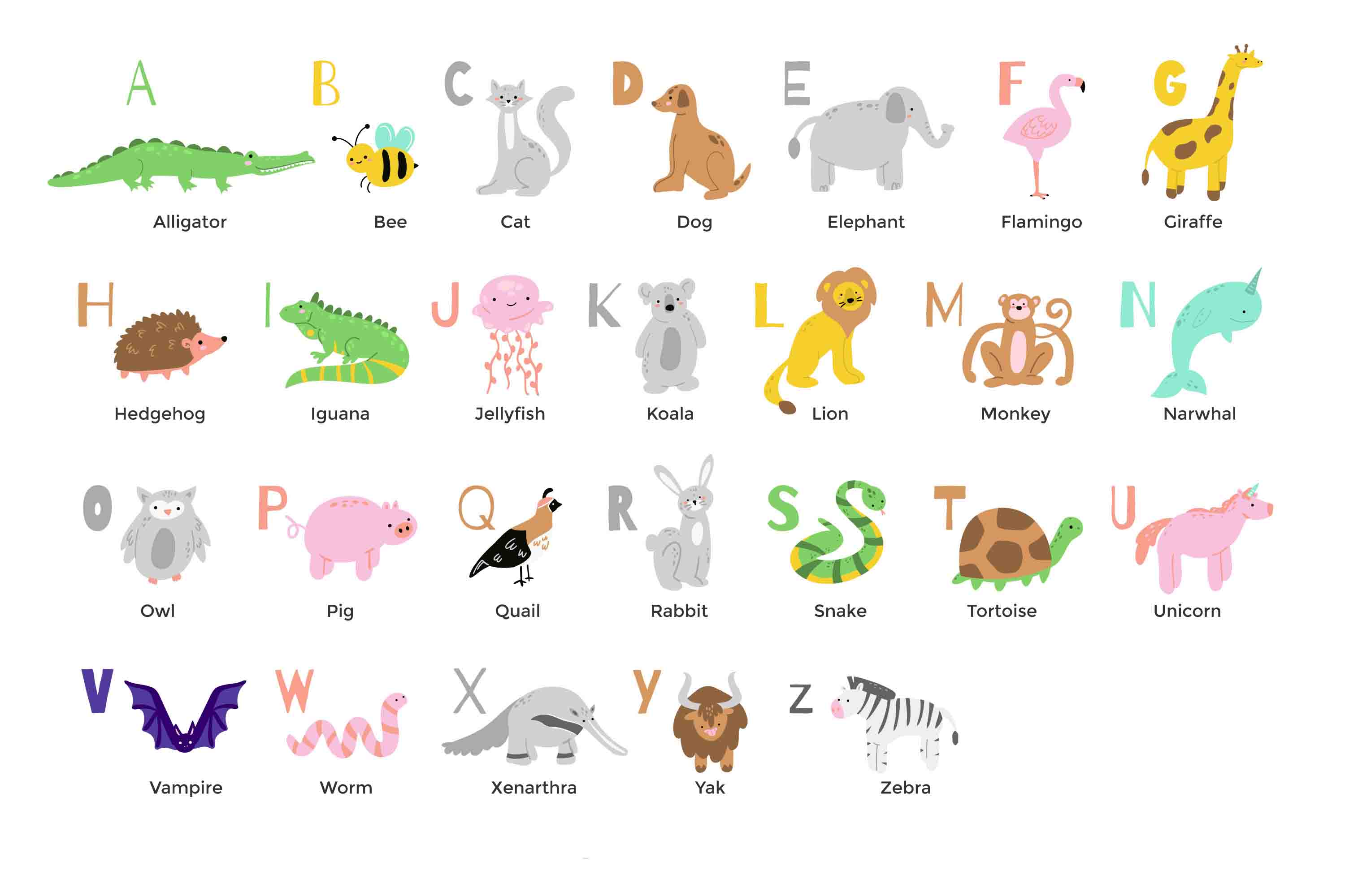 3D Childcare Nursery School Cartoon Kids Animals Letters Wall Mural Wallpaper JN 65