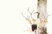 3D Tree Floral Red-Crowned Crane Wall Mural Wallpaper YXL 2943