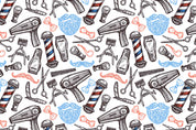 3D Salon Shop Beauty Salon Barber Shop Pattern Wall Mural Wallpaper 66