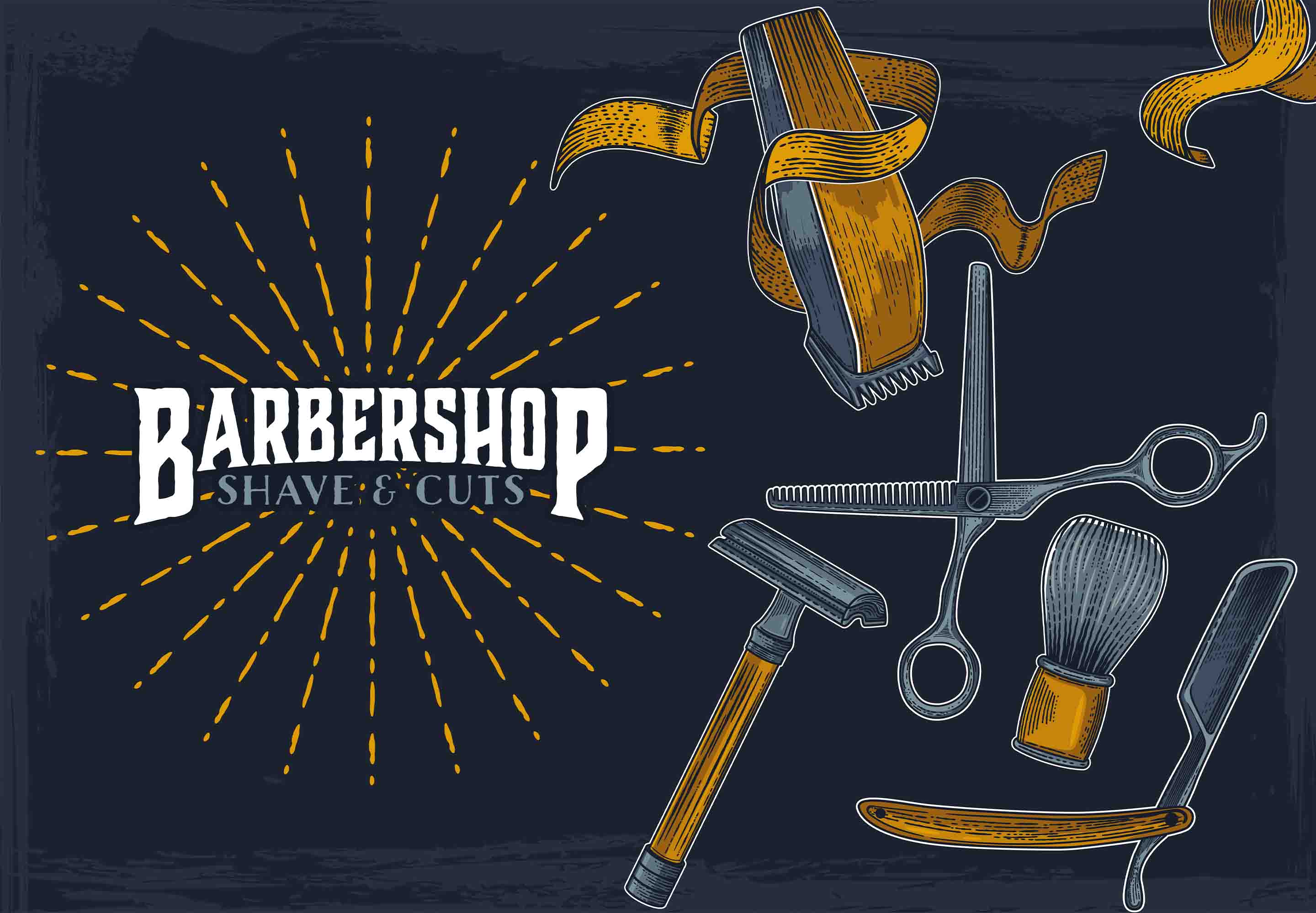 3D Salon Shop Beauty Salon Barber Shop Wall Mural Wallpaper 63