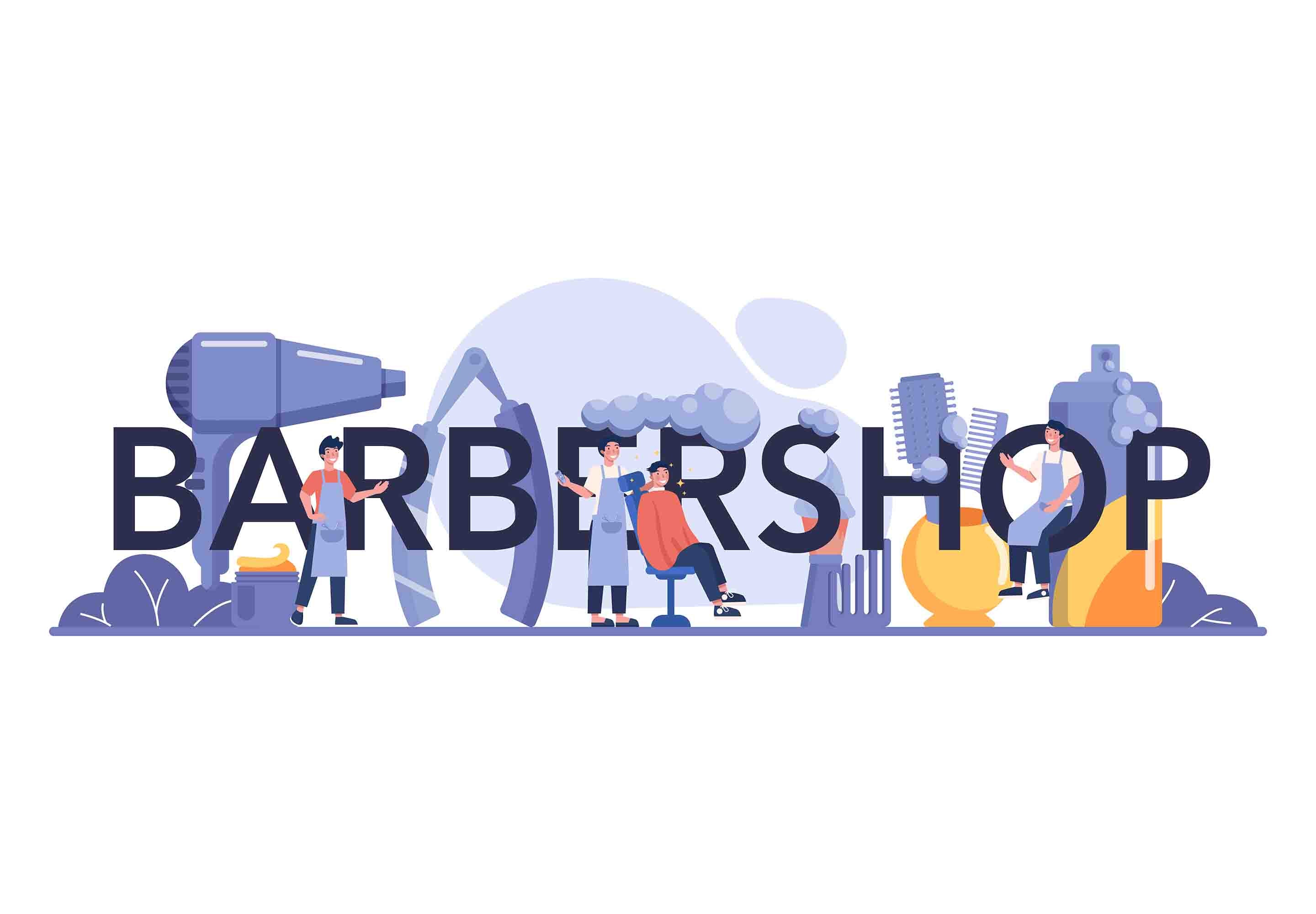 3D Salon Shop Beauty Salon Barber Shop Wall Mural Wallpaper 57