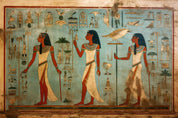 3D Ancient Egypt Gold Eagle Egyptian Hieroglyphics Symbols Painting Wallpaper Wall Mural Wall Decor Wall Art Wall Sticker Remoable Wallpaper LQH