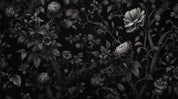 3D Vintage Black Floral Leaf Wallpaper Wall Mural Wall Decor Wall Art Wall Sticker Remoable Wallpaper