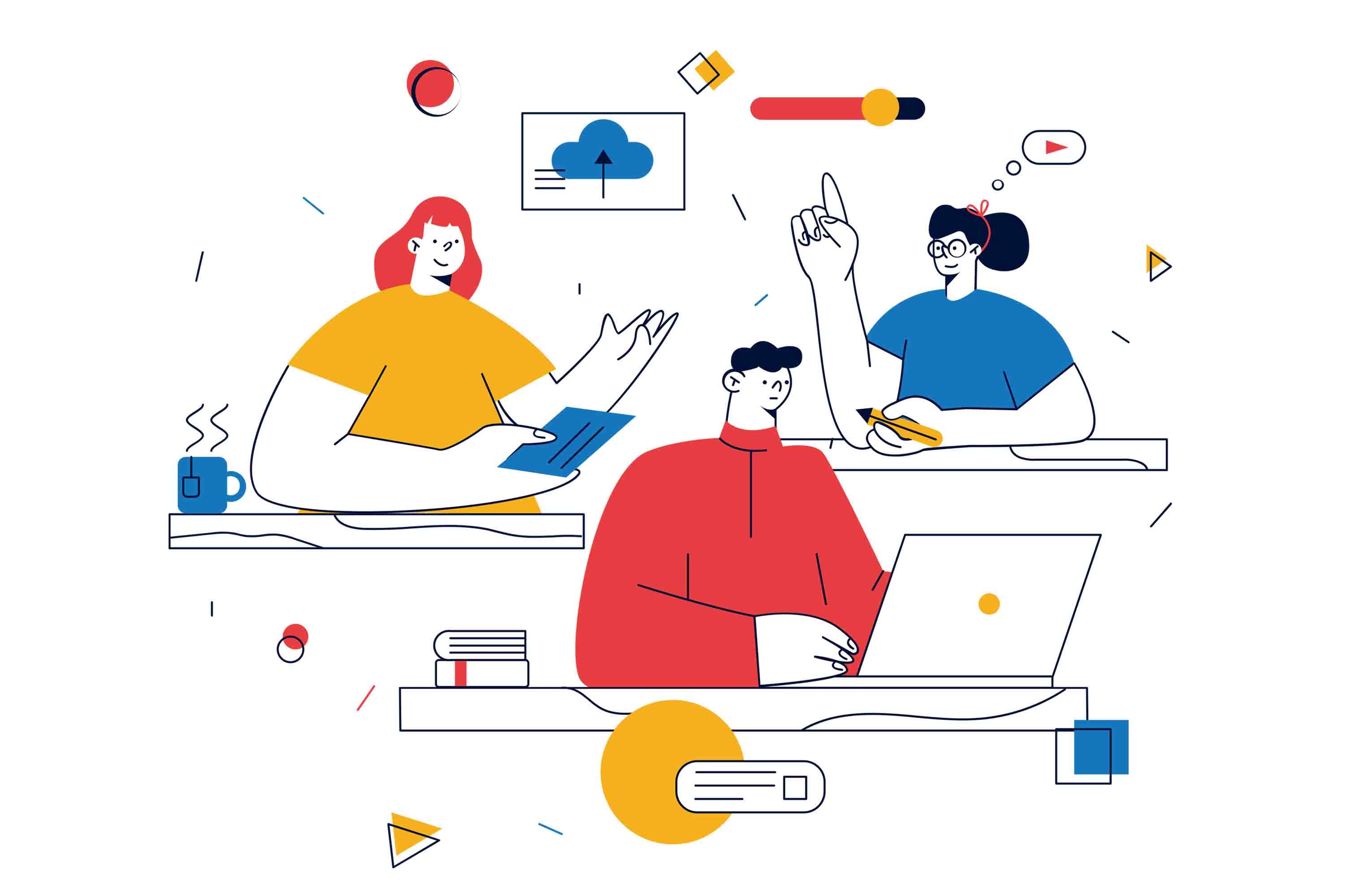 3D Office Business Commerce Brainshtorm Working Wall Mural Wallpaper 31