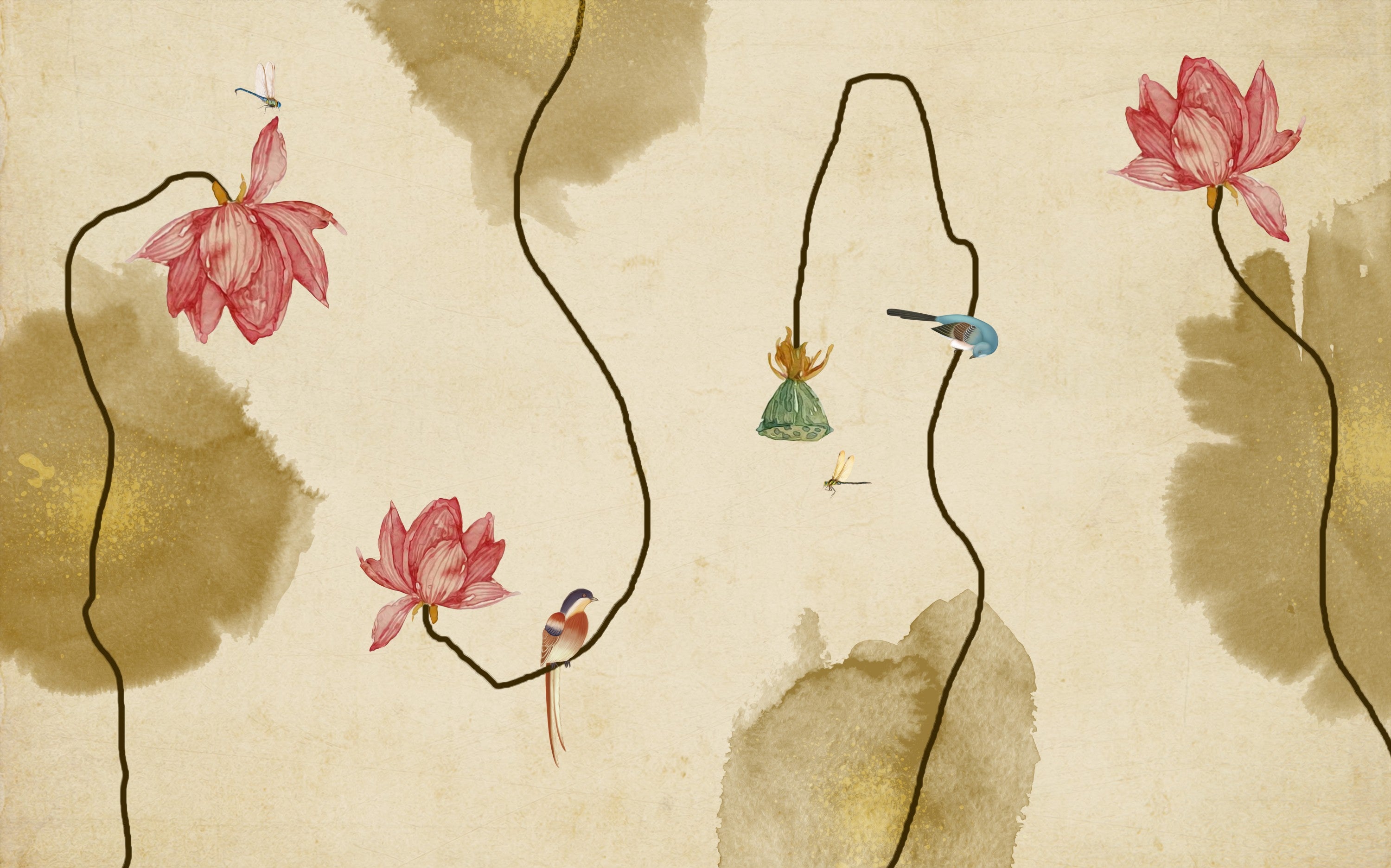 3D Office Business Technology Ink Painting Wall Mural Wallpaper 28