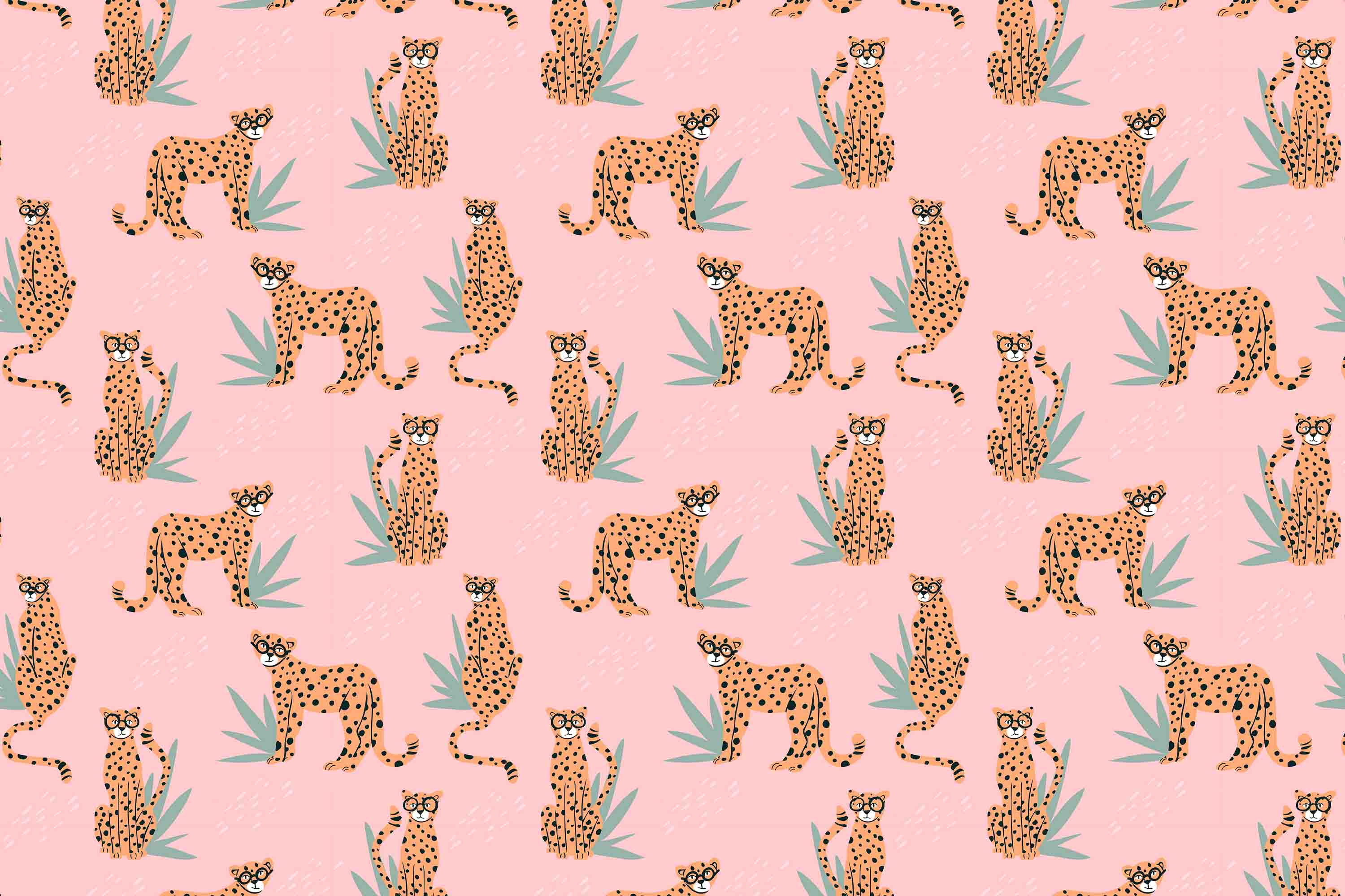 3D Tropical Pink Leaf Animal Leopard Wallpaper Wall Mural Wall Decor Wall Art Wall Sticker Remoable Wallpaper LQH 18