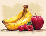 3D Pattern Apple Banana Wall Mural Wallpaper YXL 249