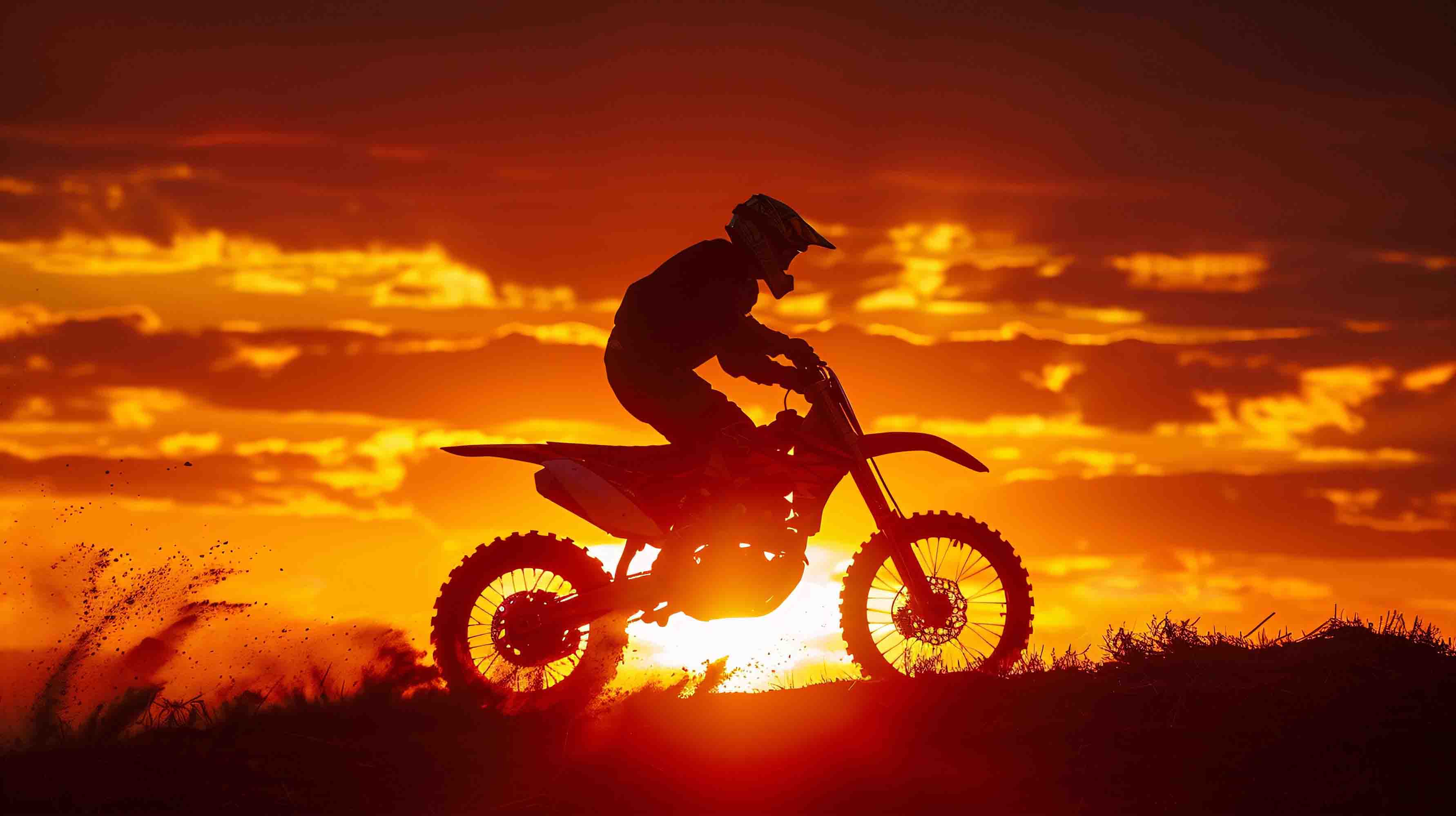 3D Tree Mountain Sunlight Sky Cloud Person Motorbike Wall Mural Wallpaper YXL 62