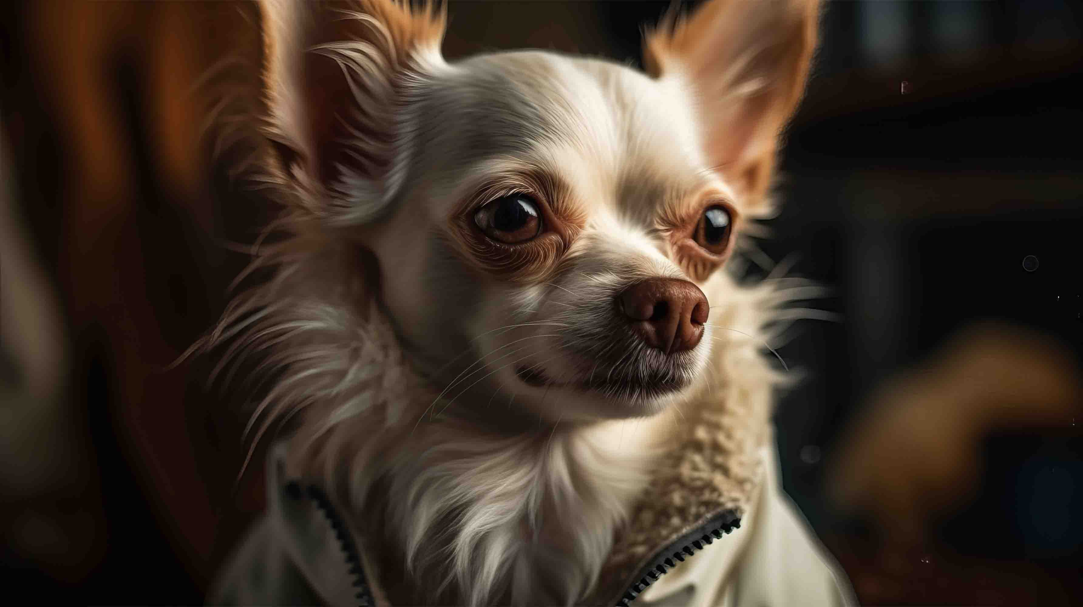 3D Animal Dog White Wall Mural Wallpaper YXL 1824