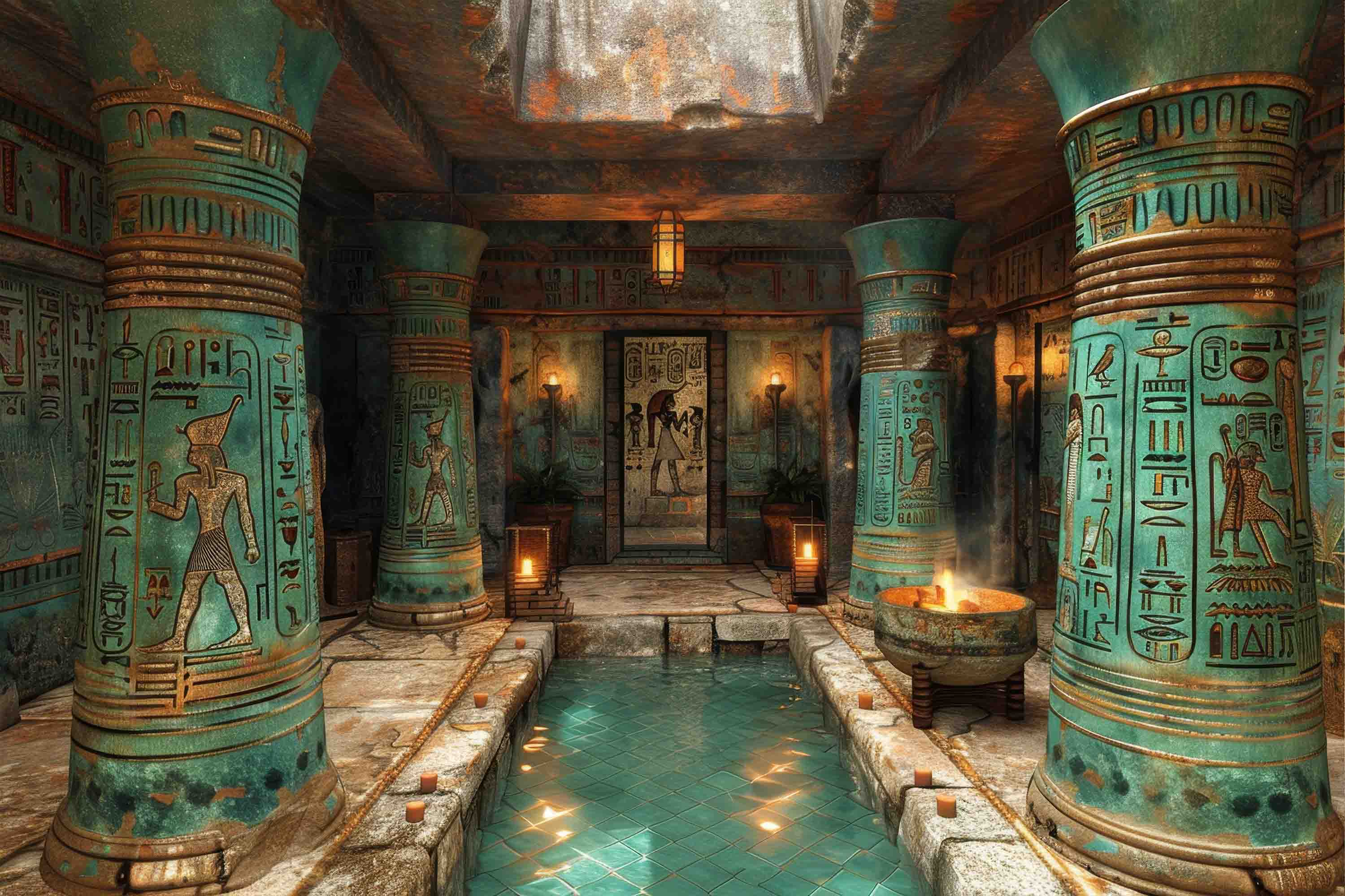 3D Egyptian Hieroglyphics Wall Cultural Symbols Wallpaper Wall Mural Wall Decor Wall Art Wall Sticker Remoable Wallpaper LQH