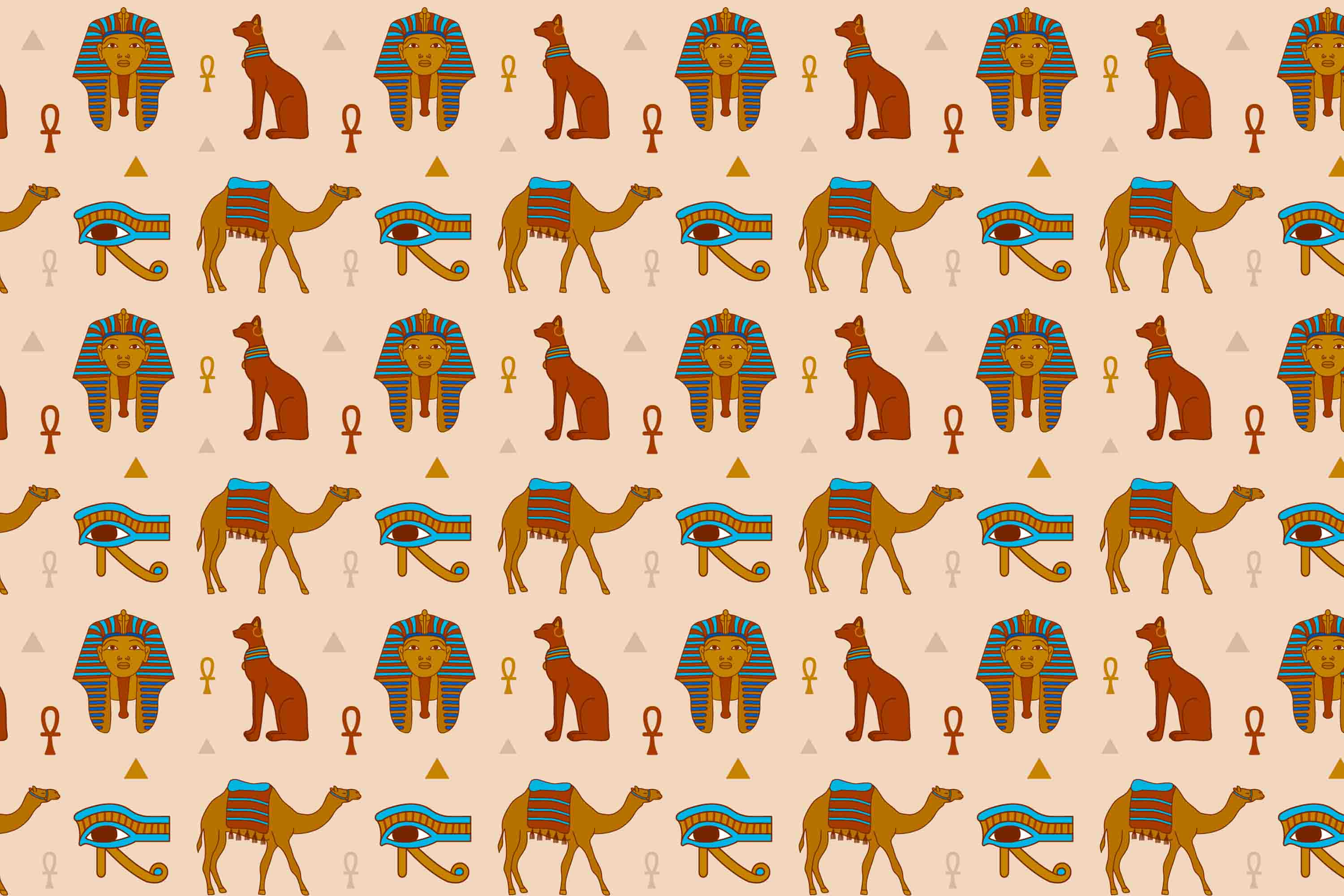 3D Egyptian Decorative Pattern Background Wallpaper Wall Mural Wall Decor Wall Art Wall Sticker Remoable Wallpaper LQH