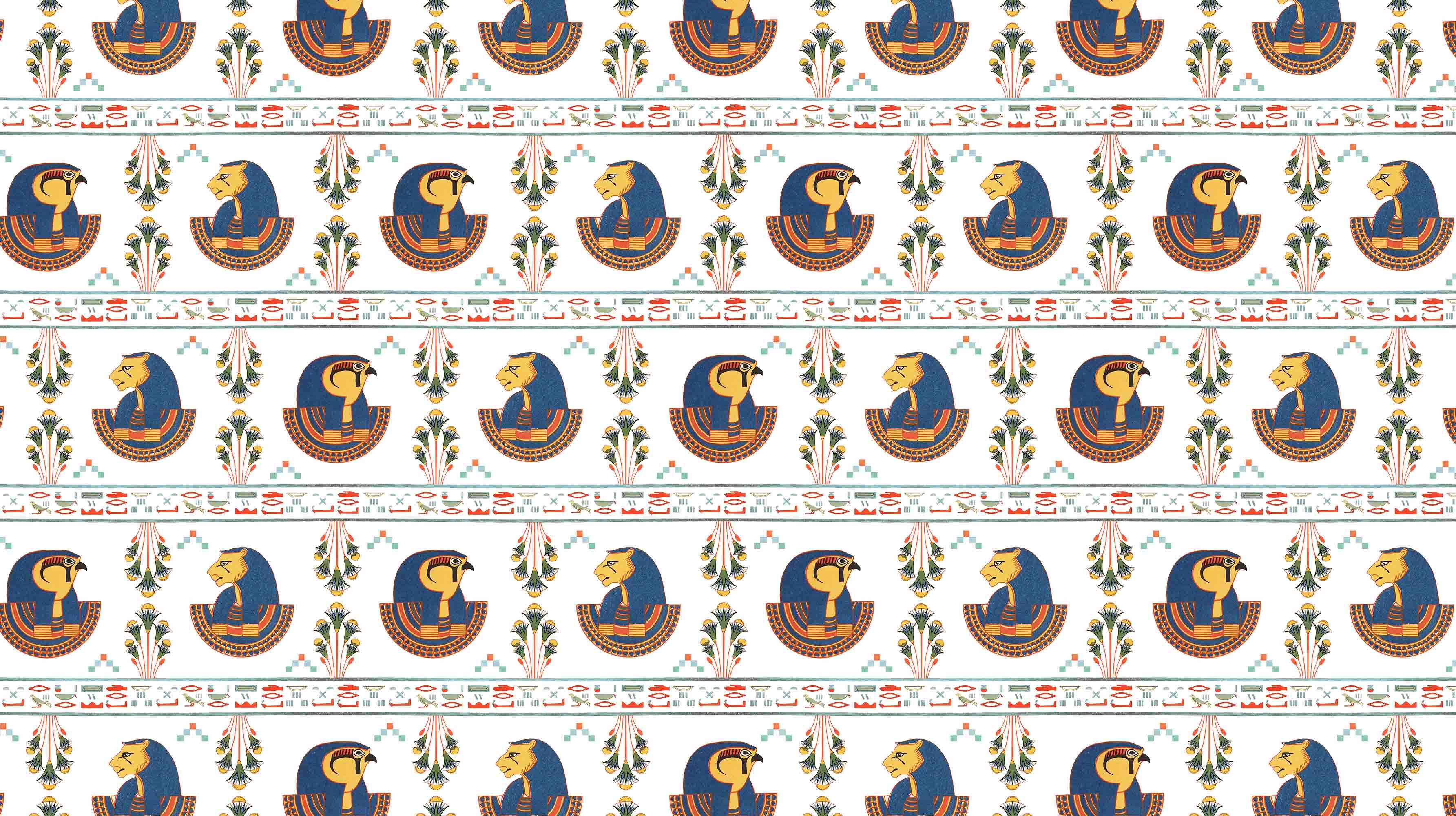 3D Egyptian Tefnut Pattern Background Wallpaper Wall Mural Wall Decor Wall Art Wall Sticker Remoable Wallpaper LQH