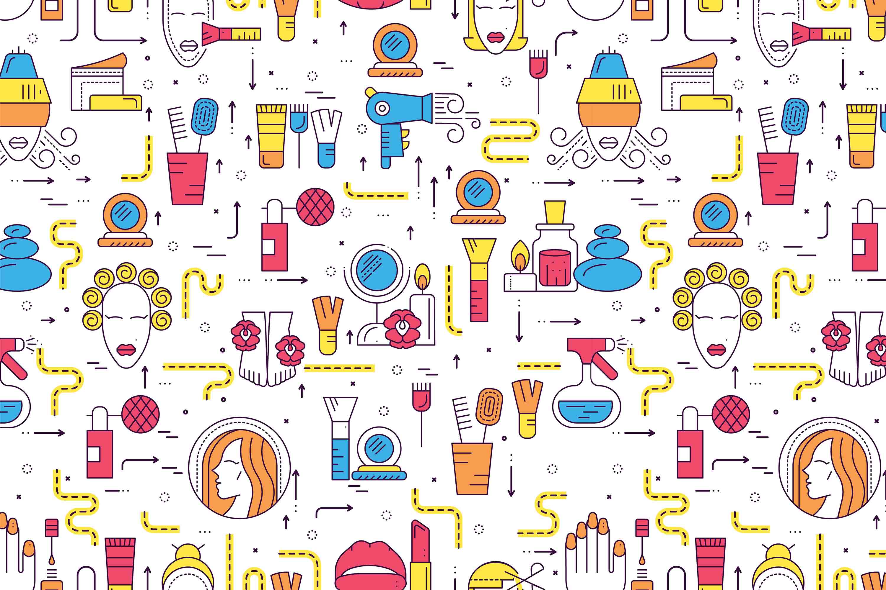 3D Salon Shop Beauty Salon Barber Shop Wall Mural Wallpaper 50