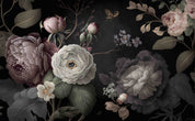 3D Floral Bouquet Dark Background Wallpaper Wall Mural Wall Decor Wall Art Wall Sticker Remoable Wallpaper